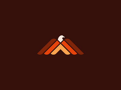 Unused Concept Roof + Eagle 🦅 + 🏠 bird brand branding eagle identity illustration illustrator logo roof roofs rooftop