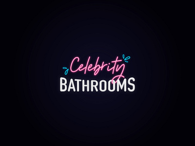 Celebrity Bathrooms Identity brand branding celebrity identity illustration illustrator logo