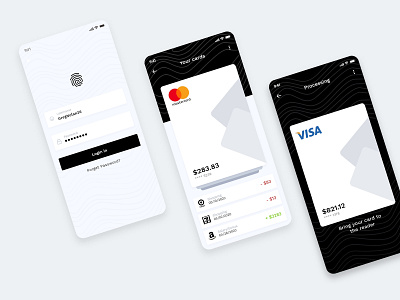 Wallet Mobile App UI + Free Download app dailyui dark mode design design app designer ios ios app ios app design light mode mobile mobile design mobile ui ui design user interface ux uxdesign