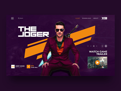 The Joger - Web Design for Gaming