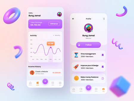 Mobile App - Education App 3d Concept by Kevin Al-Rizal on Dribbble