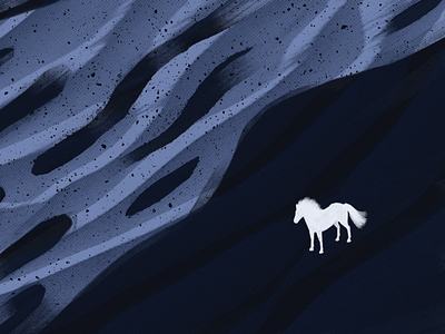 On black sand artwork digital art equine art fauna horses illustration