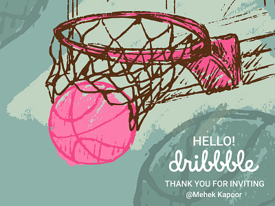 Hello dribbble! app branding debut design hello dribbble icon illustration logo typography ui ux vector web