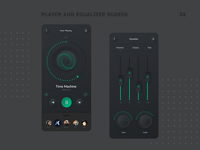 Music Equalizer app design icon illustration illustrator minimal ui ux web website