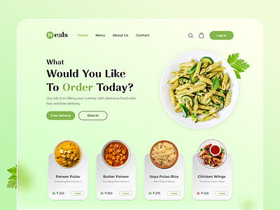 Food delivery service - Web UI