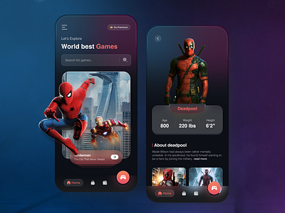 Game Store and Streaming App UI/UX