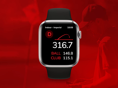 Golf Tracking WatchOS animation apple watch data design design golf sport ui uiux uiuxdesign vector watch watchos