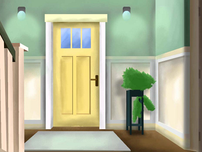 doorway entrance 01 animation design flat icon illustration illustrator vector website