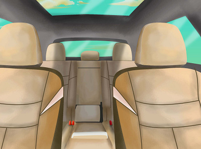 car front seat 1 01 animation art design flat icon illustration illustrator ui ux vector