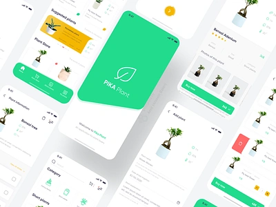 App Pika Plant app app plant appdesign appdesigner application design desinger figma figmadesign mobile mobile app mobile ui plant plants ui uidesign uidesigner uiux ux uxdesign