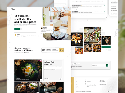 Saligna Coffee landing Page