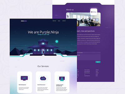 Software Development Agency ninja purple ui web webdesign