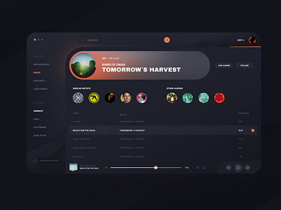 Music stream player