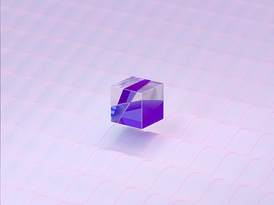 cube broken exploration 3d c4d cube material material ui purple texture