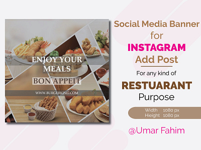 Instagram Add Post add best branding cool colors design instagram post meals post restaurant branding top
