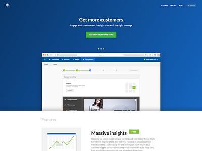 New reach.ly landing page