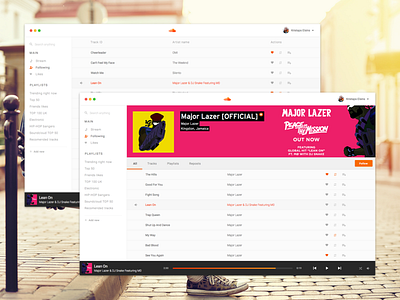 Soundcloud MacOS concept app application latvia osx player riga soundcloud ui