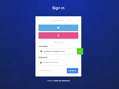 UI challenge - Login Form #001 001 dailyui form freebie latvia login riga sign in sketch ui