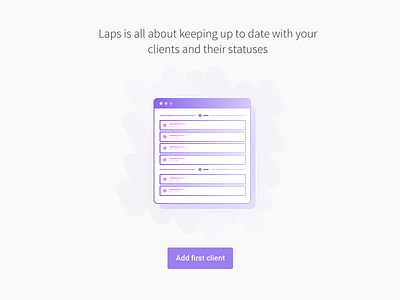 Add you first client to getlaps.com