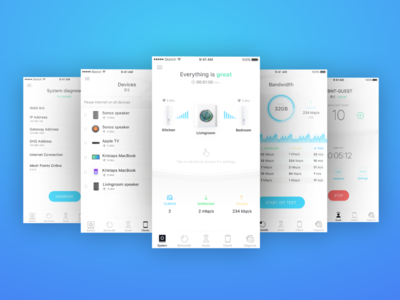 App design for Mesh Wi-Fi System