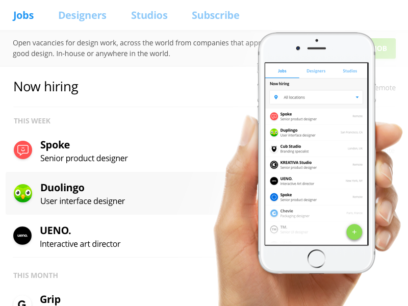 New project I am working on weekends. web app. clean mobile interface user interface web ui mobile ui ui jobs joblist