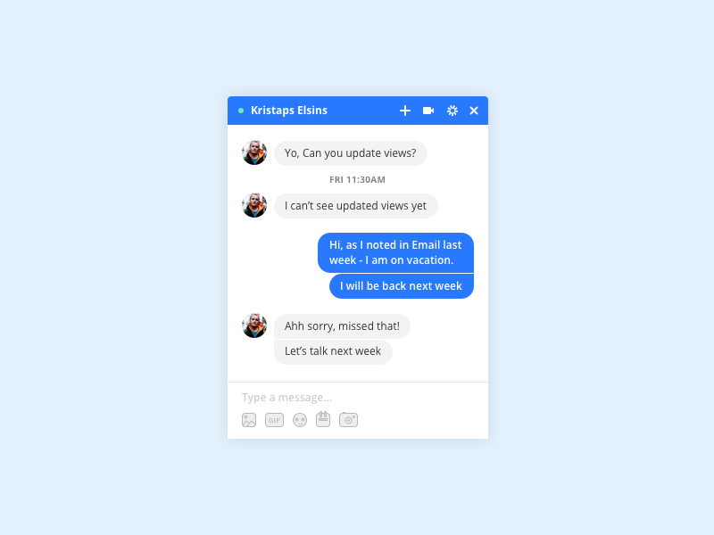 Download FB Like chatbox .sketch freebie by Kristaps Elsins on Dribbble