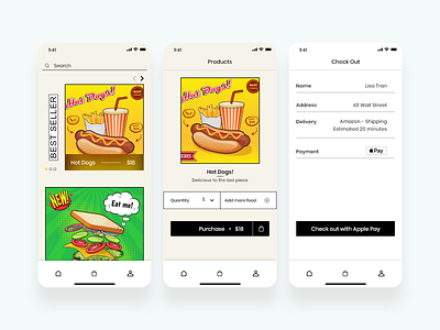 Food Ordering app design food new ordering uiux