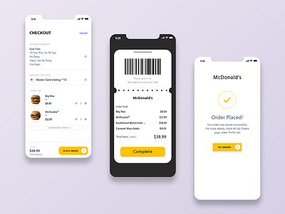 Payment ( McDonald's ) app branding design mcdonalds payment payment app uiux