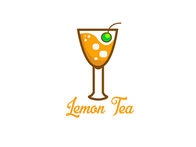 Lemon Tea flat design minimalis design