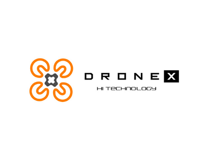 Drone X logo logo drone