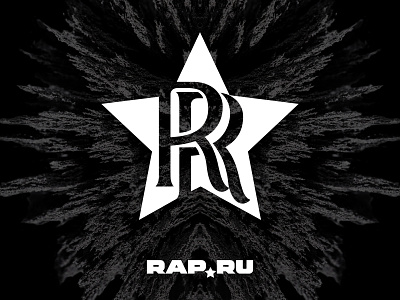 RR by RAP.RU branding design hiphop icon identity lettering logo logotype music rap typography