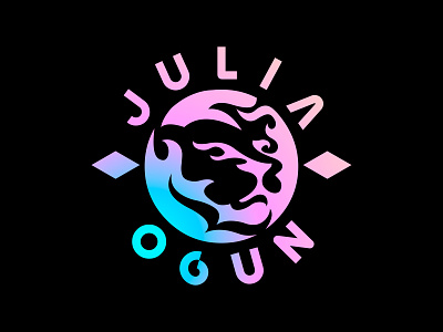 Julia Ogun branding design fire icon identity illustration logo logotype music ogun panther singer typography