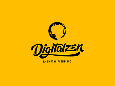 Digitalzen agency branding circle design digital icon identity lettering logo logotype zen