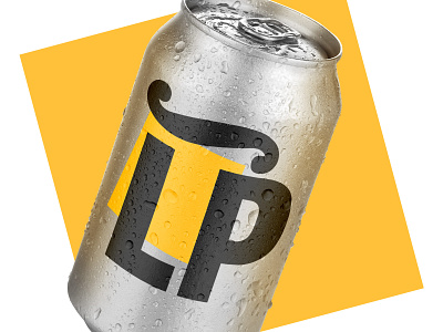 LP beer concept beer beer can branding brewery can concept design draft icon identity illustration lettering logo logotype typography vector