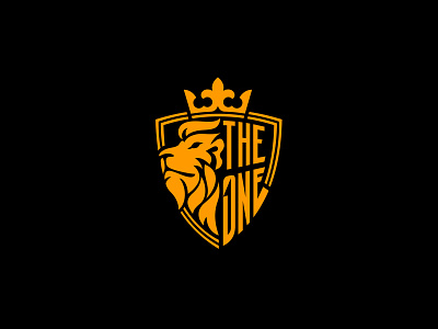 The One boxing branding crown design fight club heraldy icon identity illustration lettering lion lion logo logo logotype one shield the one typography vector