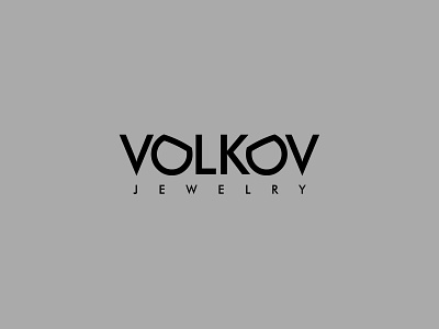 Volkov branding design identity jewelry jewelry logo logo logotype typography vector volkov