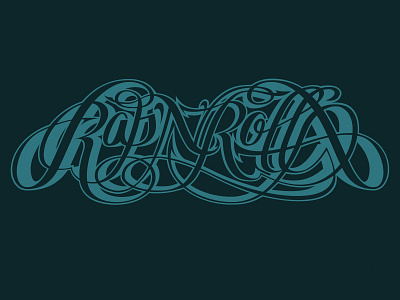 Rap'N'Rolla design lettering print rap rap n rolla t shirt tattoo typography vector
