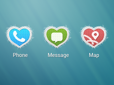 Psb icons launcher map message phone ui