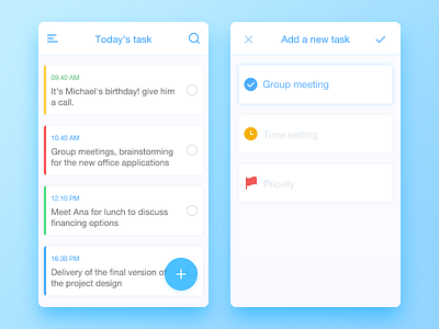 Daily Ui 06 today Task add icon task ui