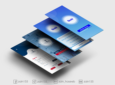 Booki-Mobile App Ui design experience design graphic design illustration landing page design logodesign mobile app design mobile app ui ui ux design website design
