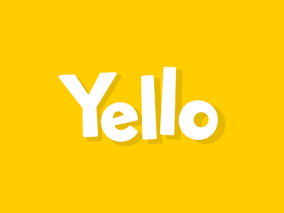 Yello concept logo wip yello