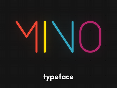 Mino Typeface - WIP font geometric grid minimal mino typeface