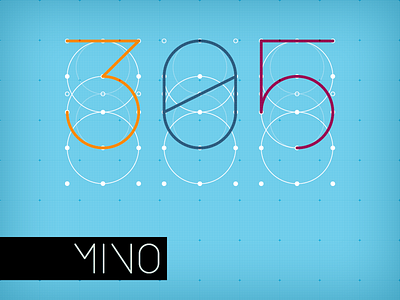 Mino Numbers - WIP font grid minimal mino typeface typography