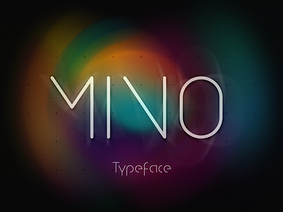 Mino v1 font geometry grid letter mino typography