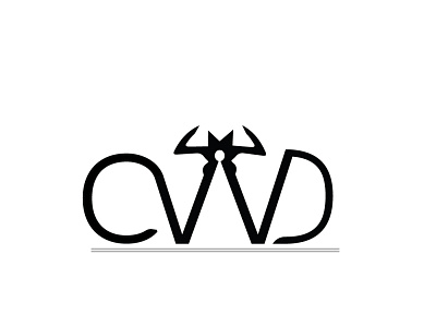 CWD initial logo monogram logo typography vector