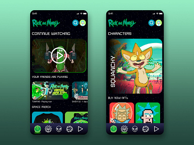 Rick And Morty UX Design