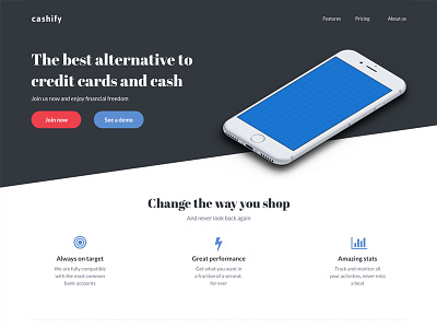 Simple landing page (Adobe XD Freebie) adobe xd freebie landing page