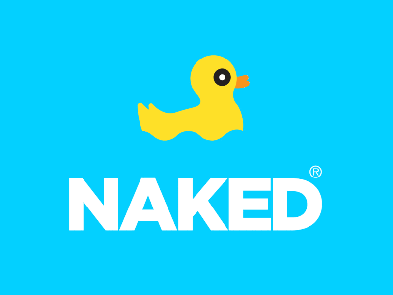 Naked - Rejected Logo 2 gif duck fintech logo naked