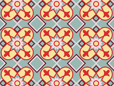 Cuban tile pattern v2
