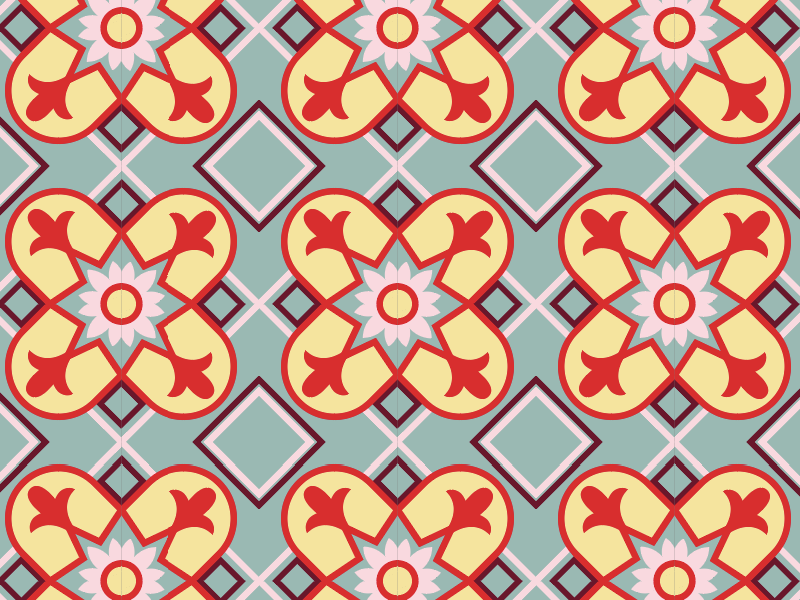 Cuban tile pattern v2 by Nicholas Christowitz on Dribbble